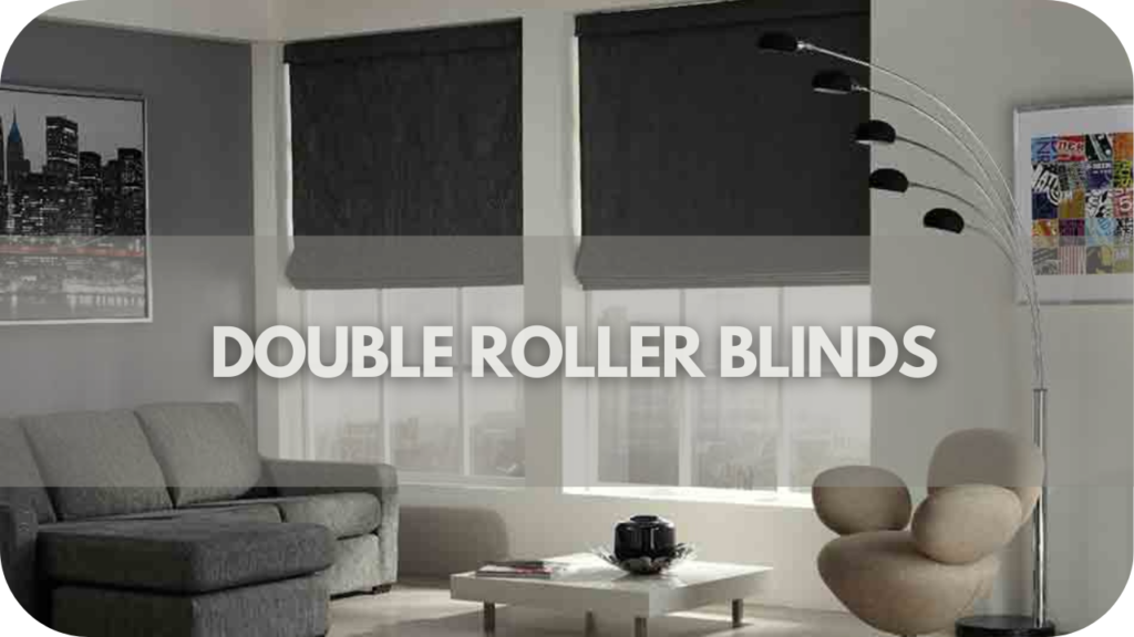 Double roller blinds