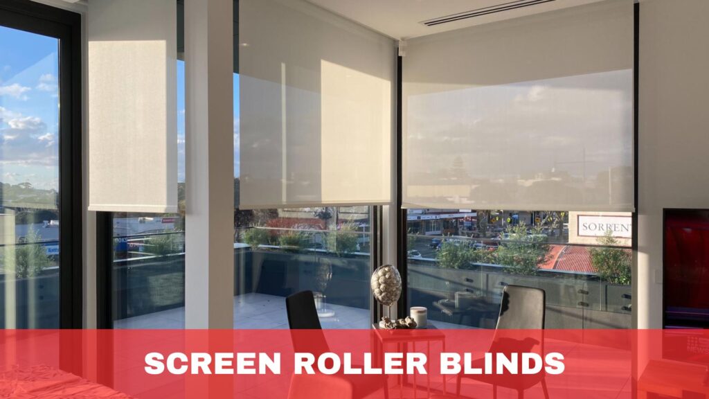 Screen roller blinds