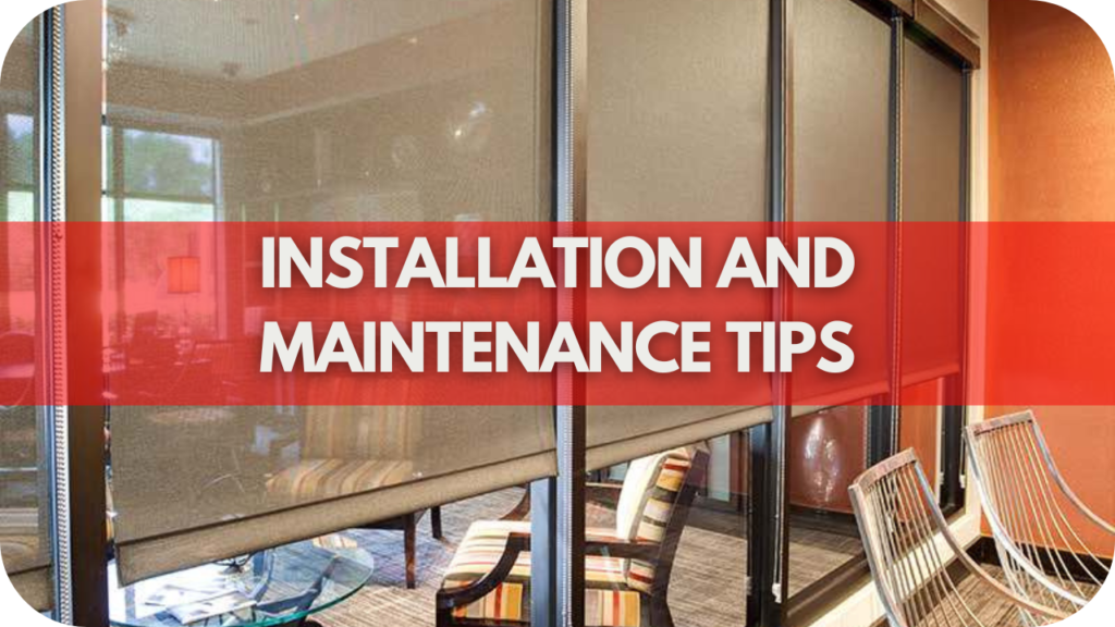 Installation and Maintenance Tips