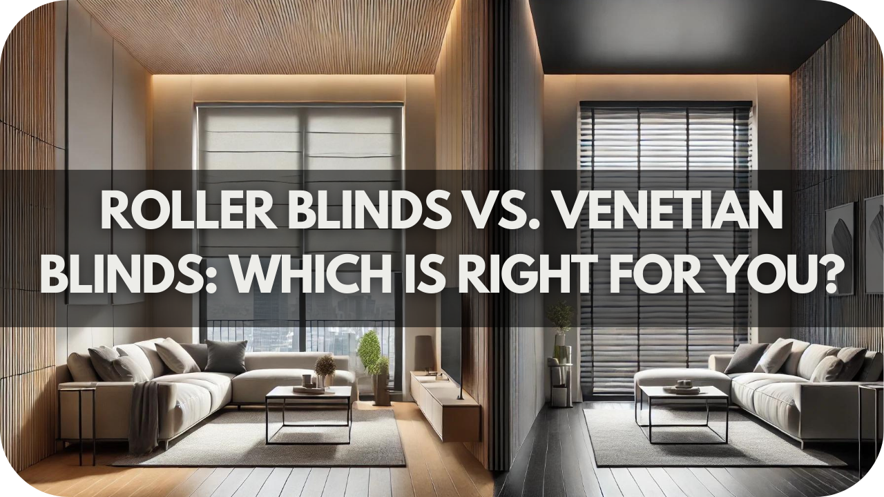 Roller Blinds vs. Venetian Blinds: Which is Right for You?