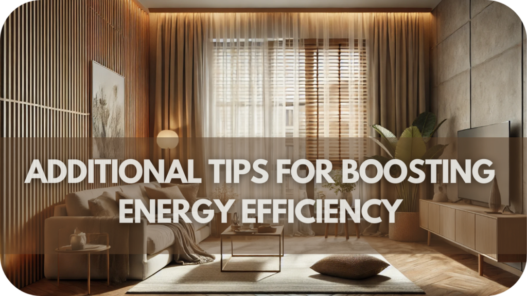 Additional Tips for Boosting Energy Efficiency