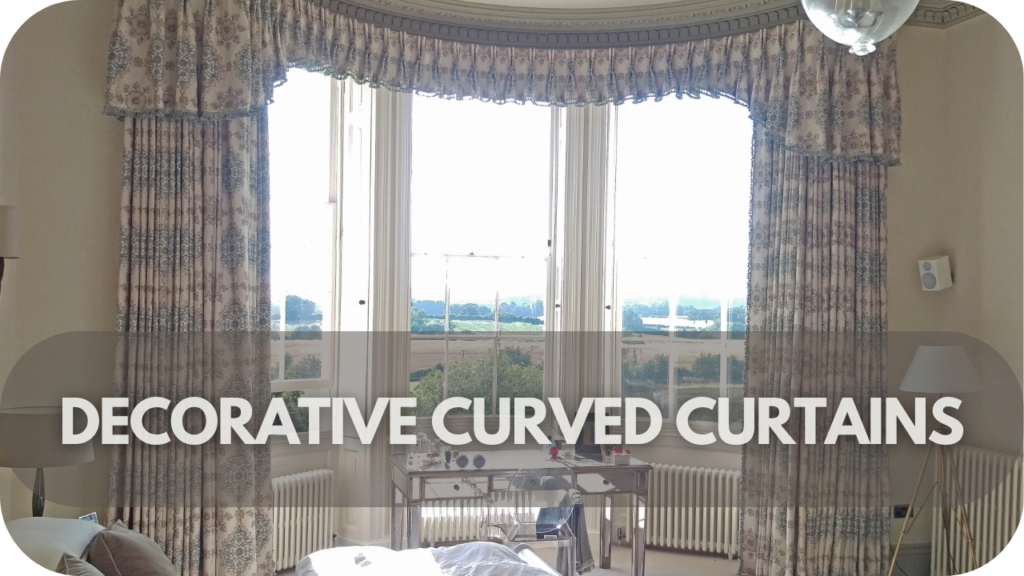 Decorative curved curtains