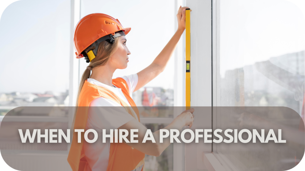 When to Hire a Professional