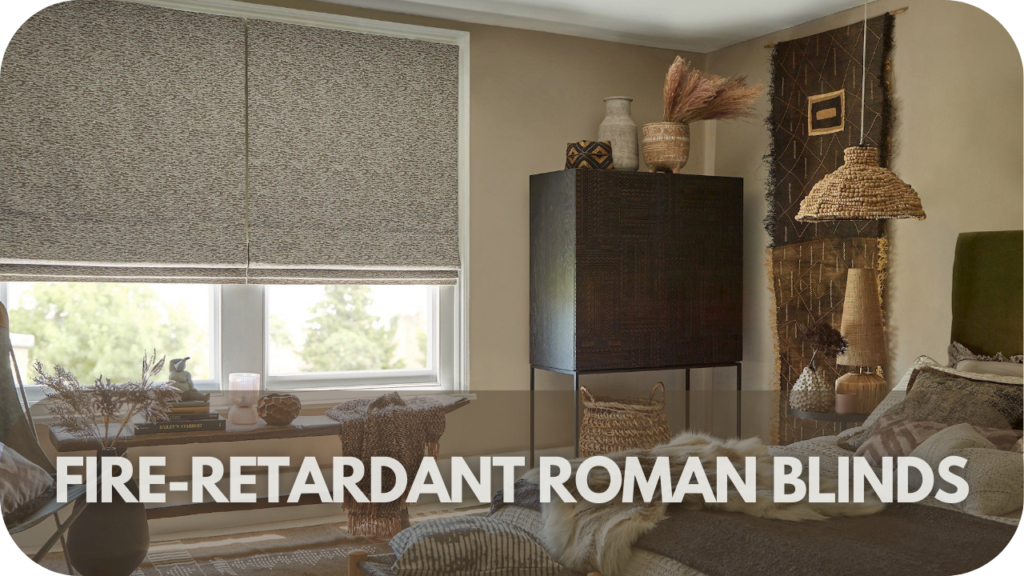 Fire-Retardant Roman Blinds