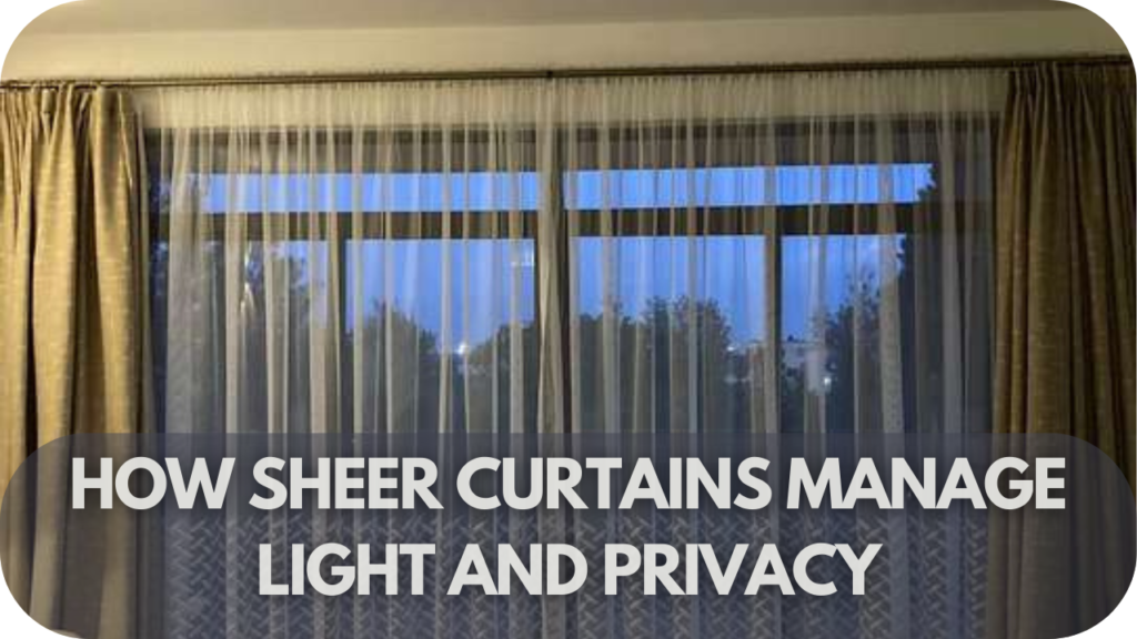 How Sheer Curtains Manage Light and Privacy