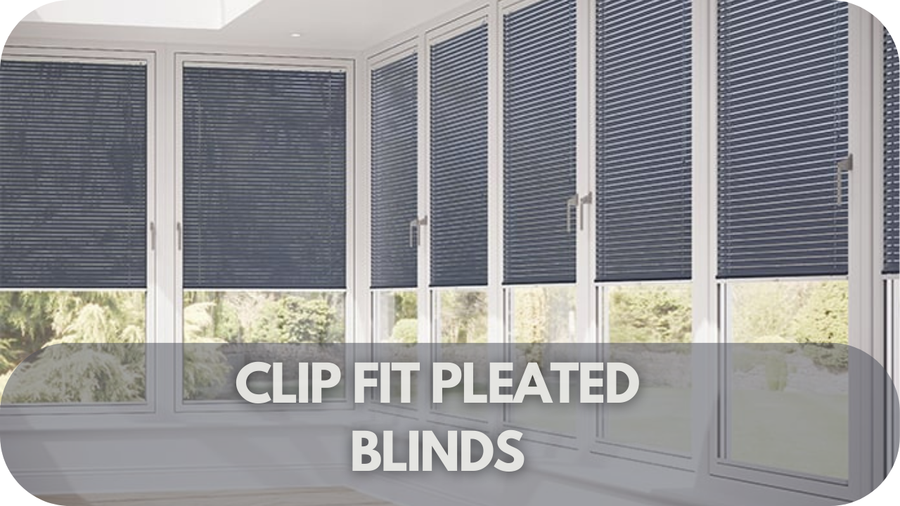 Clip Fit Pleated Blinds