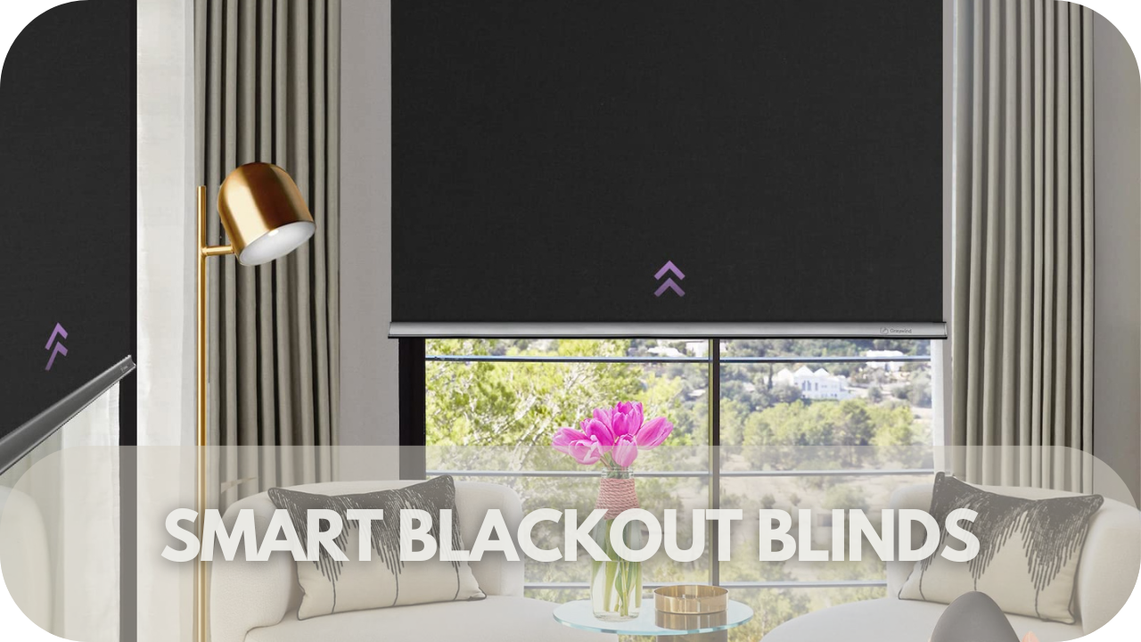 Smart blackout blinds: Total light control to create a restful, healing environment for brain injury recovery.