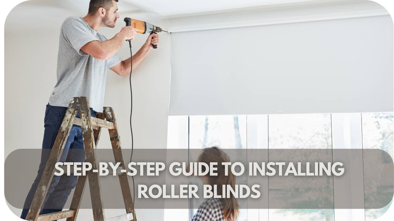 Install roller blinds