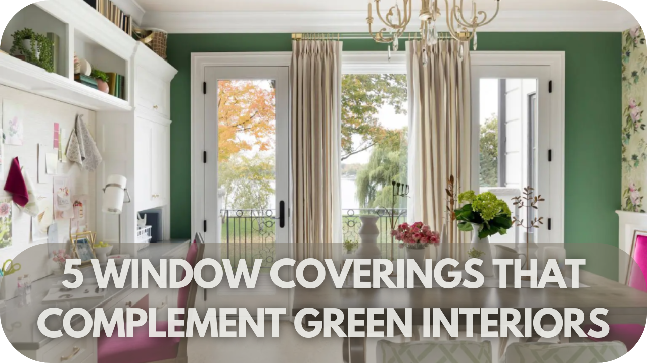 5 Window Coverings that Complement Green Interiors