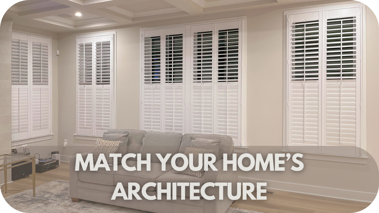 Matching interior shutters with home architecture