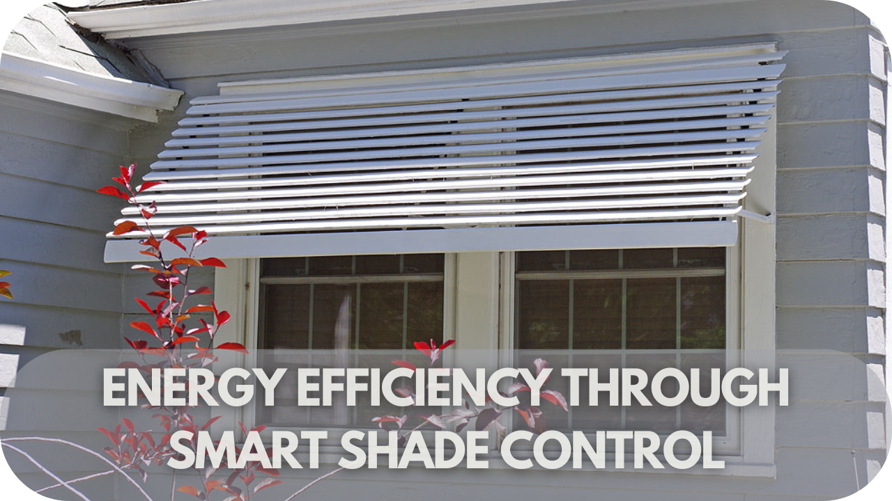 Smart shade control for energy-efficient awnings.