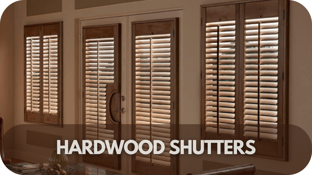 Durable hardwood window shutters