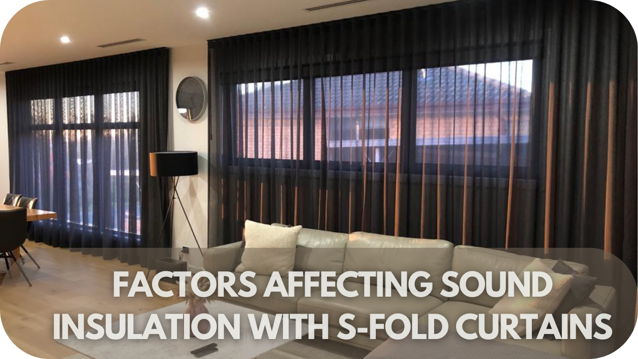 Key factors influencing sound insulation in S-Fold curtains