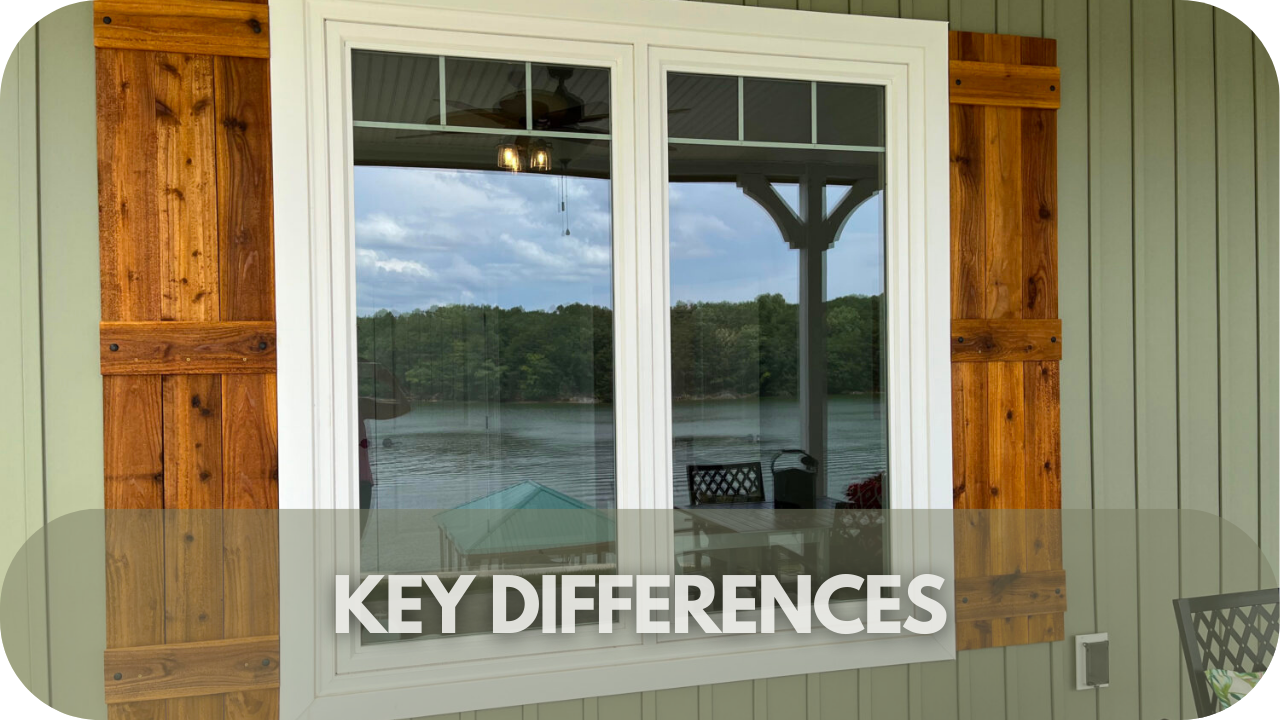 Key differences between wood and vinyl shutters