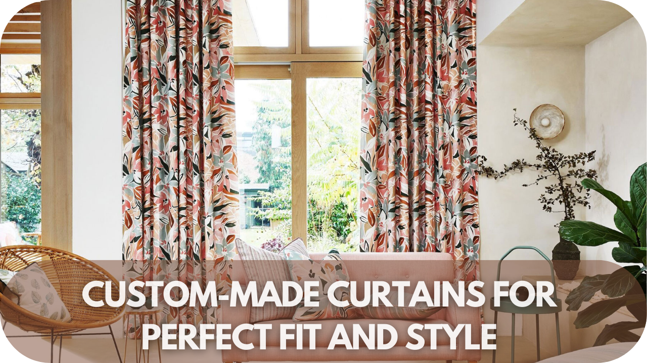 Custom-made curtains for a perfect fit.