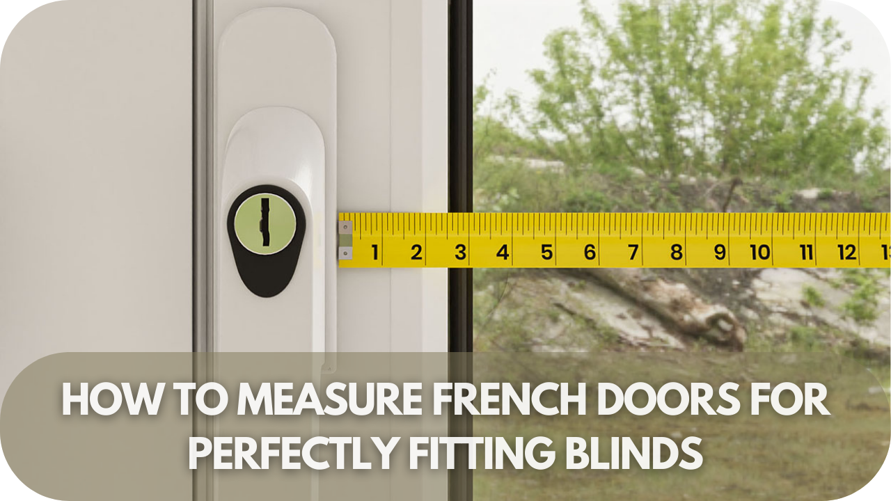 Step-by-step guide to measuring French doors for blinds