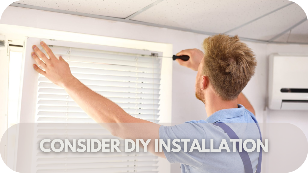 DIY blinds installation