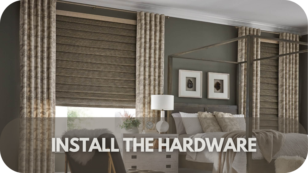 Installing window covering hardware