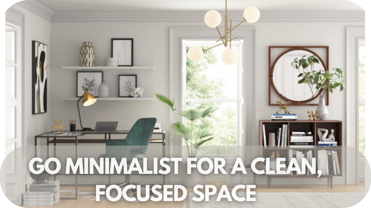 Minimalist design creates a clean and focused space.