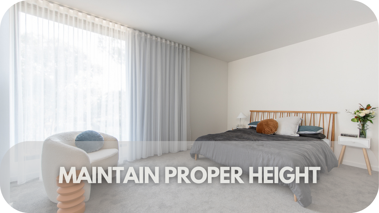 Proper height for curtains