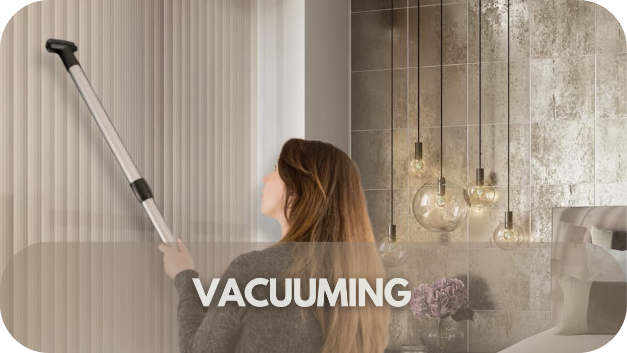 Vacuuming blinds