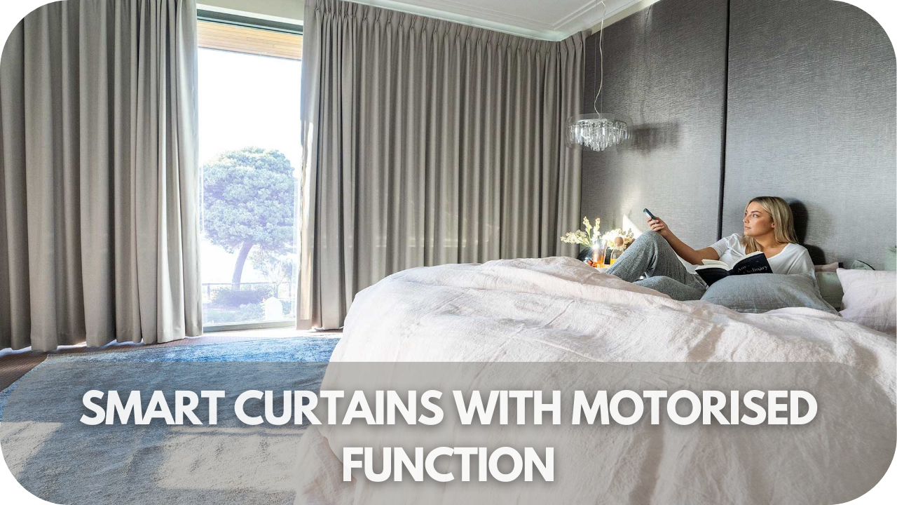  Smart motorised curtains for modern convenience.