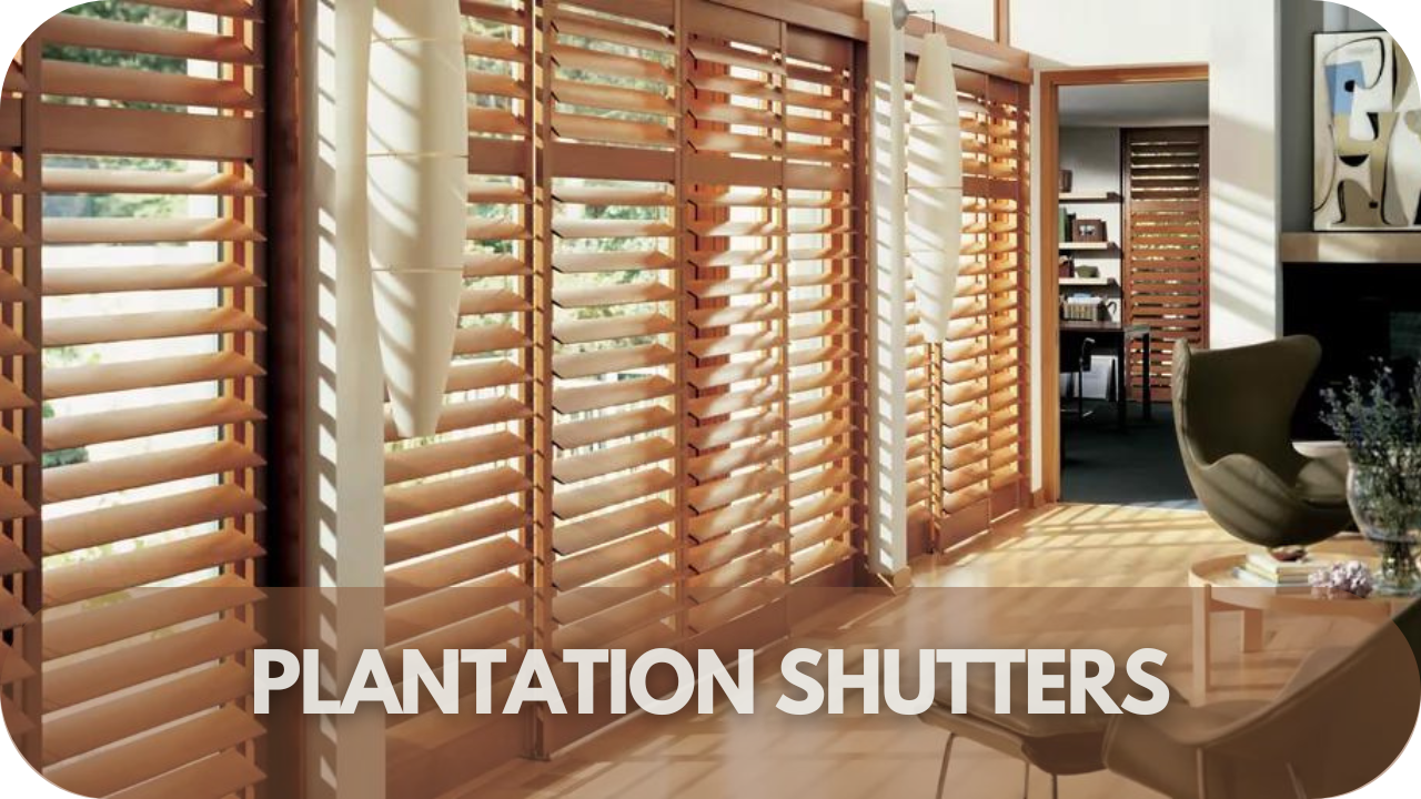 Plantation shutters for windows