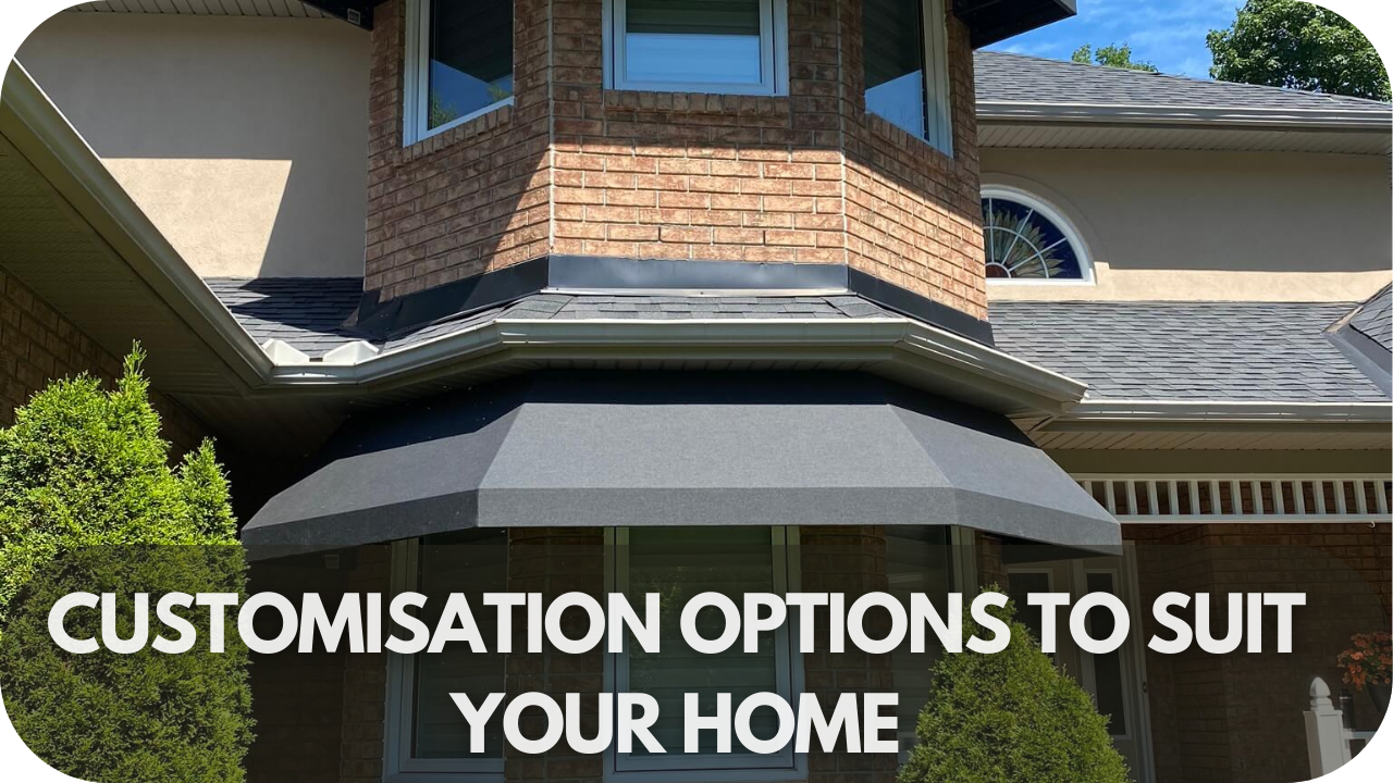 Customizable awnings tailored to your home's style.