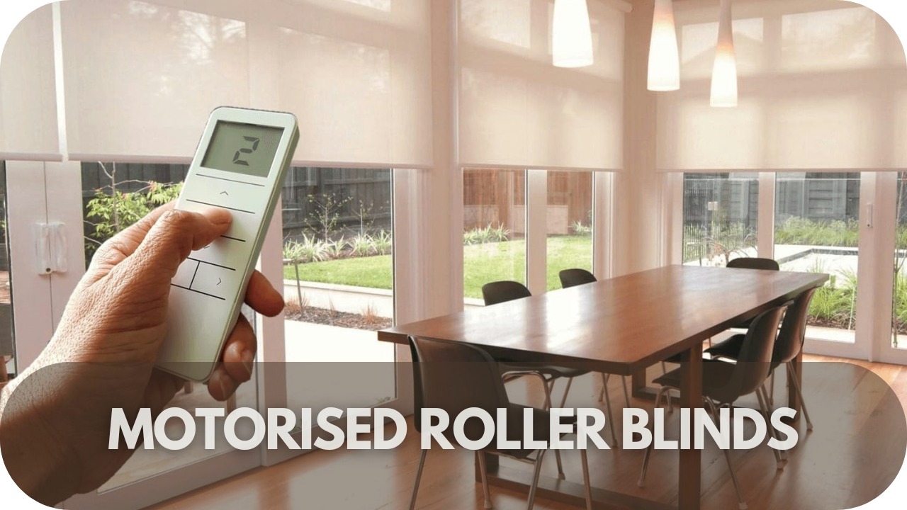 Motorised roller blinds