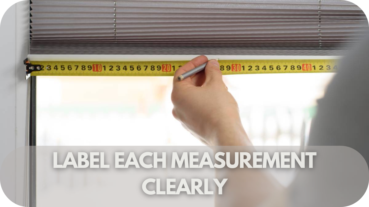 Labeling window measurements clearly