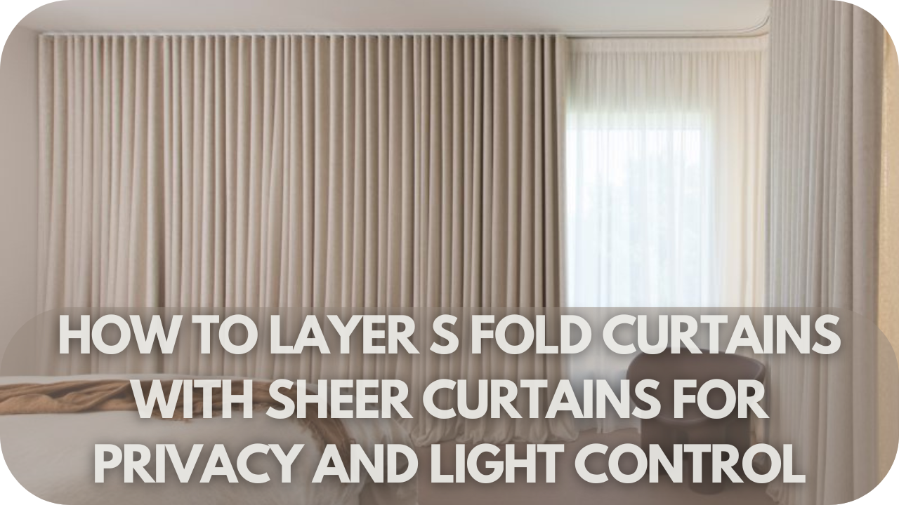 Choosing fabrics and colours for S-fold and sheer curtains