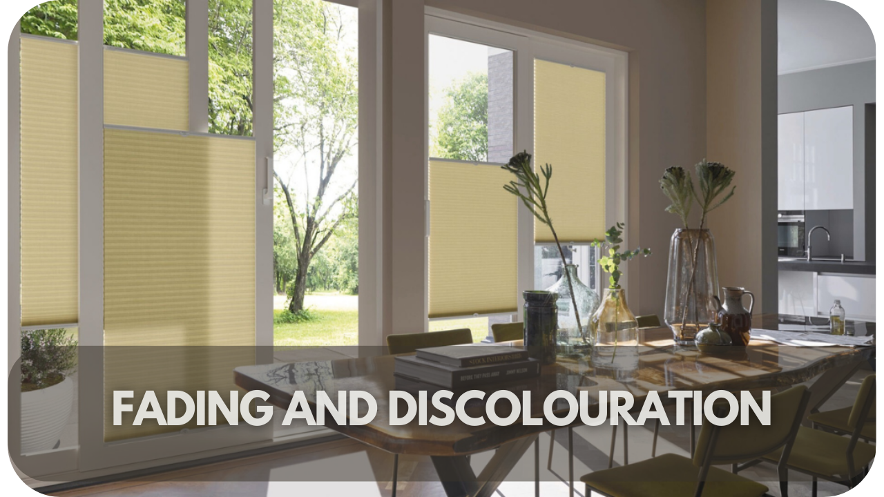 Faded or discolored window treatments