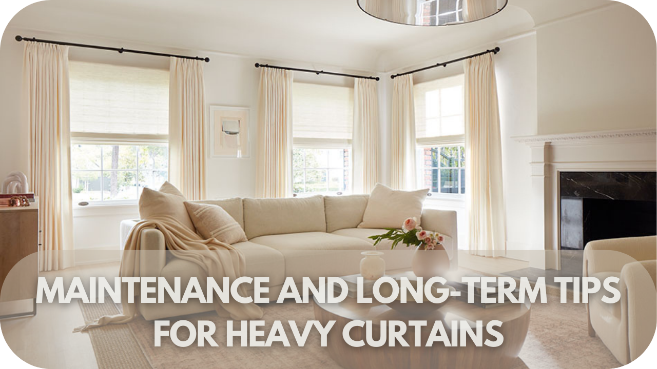 Maintenance tips for heavy curtains