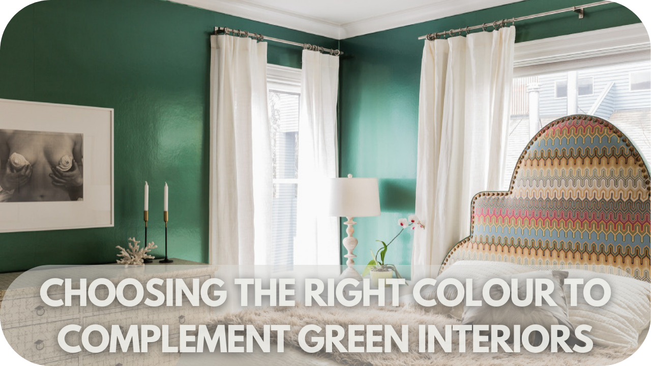 Selecting window covering colors that enhance green interior decor