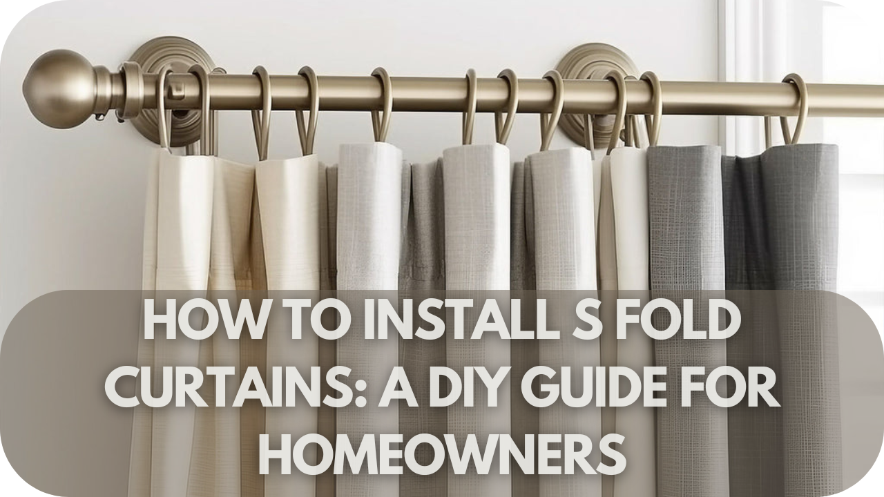 How to Install S Fold Curtains: A DIY Guide for Homeowners